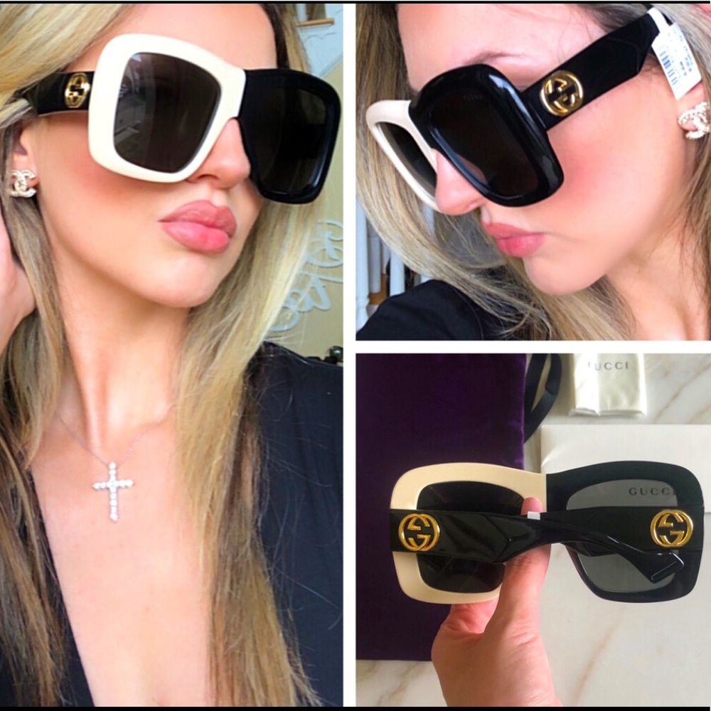 🔥NEW LUXURY GUCCI OVERSIZED SUNGLASSES 🔥